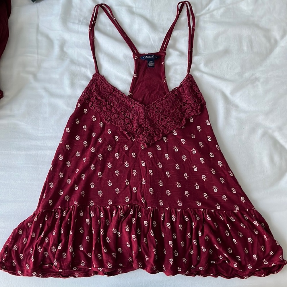 flowery tank top